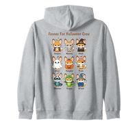 Tabla de Disfraces de Halloween de Zorro Fennec Kawaii para fanáticos de los Animales Sudadera con Capucha