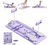 Tabla de ejercicio abdominal, tabla reformadora de pilates, tabla de flexiones, tabla de entrenamiento con ruedas de rodillo