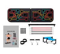 Tabla de Ejercicio en Casa - Tabla de Flexiones Calistenia Gym en Casa - Flexiones Push Up Abdominales Pilates - Ejercicio Multifuncional - Incluye Guia Ejercicios Instrucciones y Rutinas en Español