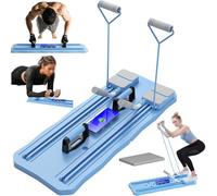 Tabla de ejercicio funcional, tabla abdominal multifuncional, rueda de ejercicio abdominal con soporte de codo, tabla de rodillo automática (1)