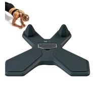 Tabla de ejercicios, 50 x 40 x 10 cm, entrenador de equilibrio reclinable de 360°, plataforma de mango extraíble, equipo de entrenamiento básico portátil, dispositivo de entrenamiento de estabilidad