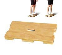 Tabla de ejercicios - Banda de resistencia de madera de 40 cm, diseño que ahorra espacio, base de entrenamiento antideslizante, equipo elástico duradero | Placa de pie de fitness para hombres y