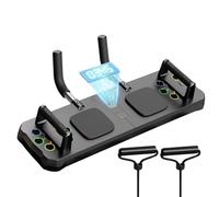 Tabla de ejercicios, Tabla de flexiones multifunción con temporizador, de flexiones profesional ajustable, tabla de musculares antideslizante para entrenamiento corporal total de