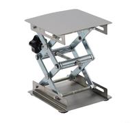 Tabla de elevación manual del acero inoxidable para la carpintería del laboratorio, plataforma ajustable 100x100m m de la altura, para el uso industrial de la escuela