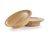 Tabla de embutidos de copa de vino de madera, evita salpicaduras de vino tinto para comer sin desorden, accesorio sostenible para aperitivos y platos de postre (1 unidad/L)