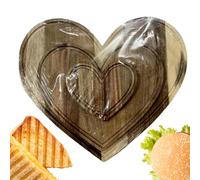 Tabla de embutidos en forma de corazón, plato ligero de madera, plato de cena de madera, para amigos, cocina, hogar, fiesta, picnic, camping, granja, interior y exterior, día de San Valentín