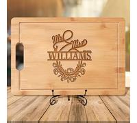 Tabla de embutidos personalizada, tabla de cortar grabada personalizada, regalo para bodas, compromisos, aniversarios, inauguración de la casa, parejas, padres, familia