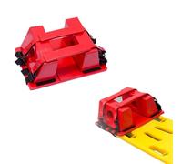 Tabla de emergencia plegable for transporte de pacientes con inmovilizador de cabeza de espuma y cinturón de seguridad - for agua y piscinas(Head Immobilizer)