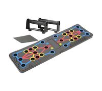 Tabla de empuje, tabla de empuje plegable, equipo de ejercicio portátil plegable para el hogar, gimnasio, viajes, garajes, apartamentos