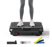 Tabla de entrenamiento de cuerpo completo para mujer, capacidad de peso de 400 libras, tabla de vibración de modelado ajustable de 250 velocidades para pérdida de grasa y escultura corporal, tabla