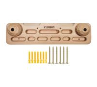 Tabla de entrenamiento de escalada, tabla de escalada, tabla de dedos de madera - barra de tracción montada en la puerta para escalada, marco de mango de escalada en pared para gimnasio interior E