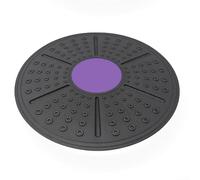 Tabla de entrenamiento de estabilidad para activación central y coordinación neuromuscular utilizando patrones de movimiento giratorio y de inclinación multieje (negro y morado)