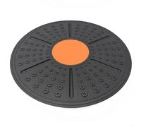 Tabla de entrenamiento de estabilidad para activación central y coordinación neuromuscular utilizando patrones de movimiento giratorio y de inclinación multieje (negro naranja)
