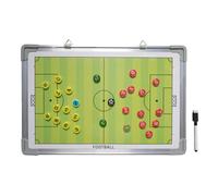 Tabla De Entrenamiento De Fútbol - Pizarra Borrable Fútbol Con 2 Fieltros - Magnética Blanca para Planificación de Partido Desarrollo Jugadores Entrenamiento Equipo