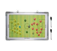 Tabla de entrenamiento de fútbol, portapapeles Erose seca con 2 rotuladores, pizarra blanca magnética portátil para planificación de juegos, árbitro, seguimiento de estrategias de fútbol, material