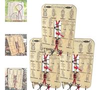 Tabla de entrenamiento de nudos, kit de herramientas para aprender nudos, 16 nudos esenciales, herramienta portátil para practicar acampadas, entrenamientos de escalada (3Piezas)
