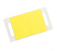 Tabla de entrenamiento de taekwondo con asa, fácil desmontaje, portabilidad mejorada, bordes redondeados, ABS, reutilizable, hasta 600 veces, dos grosores, 23 x 42 cm, amarillo y azul para práctica de