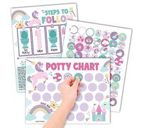 Tabla de entrenamiento de unicornio para niños pequeños, tabla de calcomanías de entrenamiento para orinal de bebé, tabla de orinal para niñas con calcomanía, tabla de calcomanías para niños para