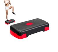 Tabla de entrenamiento - Escalón de entrenamiento de altura ajustable, entrenador aeróbico | Tabla de paso duradera con 3 elevadores, ejercitador aeróbico ligero para gimnasio en casa