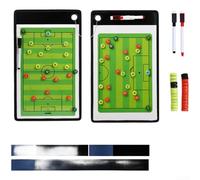 Tabla de entrenamiento magnética ligera para desarrollo de estrategias deportivas con práctico tamaño de transporte y juego de marcadores (pie)