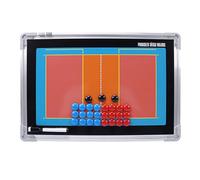 Tabla de Entrenamiento Táctica Balonmano, Tabla Entrenamiento Pelota de Voleibol, con Marcadores y Piezas Ajedrez Magnéticas, Disponible a Doble Cara, para Entrenamiento(Volleyball)