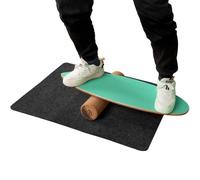 Tabla de equilibrio 75 x 25,5 x 13 cm, paquete de 1 con rodillo de corcho y alfombrilla antideslizante de madera verde 20_0013135