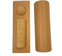 Tabla de equilibrio de corcho, tabla oscilante 2 en 1 con masajeador de rodillos, para entrenamiento en casa, estabilidad de la fuerza del pie, fortalecedor de tobillo
