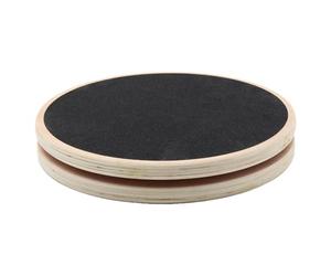 Tabla de equilibrio de madera con construcción estable, placa de fitness antideslizante, dispositivo giratorio para entrenamiento, brazos, piernas, tronco, equipo de modelado del cuerpo, deportes en