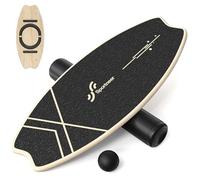 Tabla de equilibrio de madera: Sportneer Indoorboard Skateboard, tabla de surf de interior y entrenador de equilibrio para niños y adultos