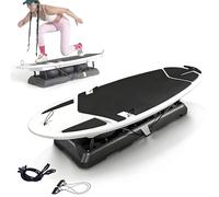 Tabla de Equilibrio de Surf de Madera - Máquina de Ejercicio para Casa, Simulador de Olas Indoor para Entrenamiento de Crossfit y Agilidad, Base Antideslizante