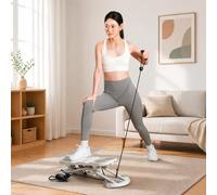 Tabla De Equilibrio Oscilante Para Adultos Con Bandas De Resistencia, Mini Stepper Portátil Con Movimiento De Torsión Y Monitor LCD, Equipo De Ejercicio De Alta Resistencia
