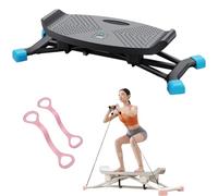 Tabla de equilibrio portátil con bandas de resistencia y monitor LED, equipo de gimnasio en casa silencioso para entrenamiento de fuerza central y estabilidad