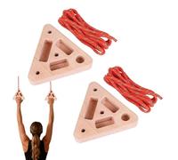 Tabla de escalada, refuerzo de agarre triangular de madera con tomas de múltiples profundidades | Tablero de dedos para escalar, para casa sala de juegos Garaje Sótano Apartamento Sala