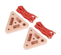 Tabla de Escalada Triangular de Madera con Presas de Varias Profundidades - Triángulo de Madera Entrenador de Manos con Presas de Multiple Profundidad,Hangboard Portátil para Escalada en Roca,para Apa