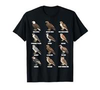 Tabla de Especies de Aves Rapaces Rapaces Camiseta
