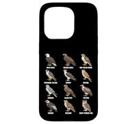 Tabla de Especies de Aves Rapaces Rapaces Carcasa para iPhone 15 Pro
