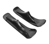 Tabla de esquí Trineo Scooter Accesorios de Trineo 2 en 1 Deportes de Invierno Juguete Divertido al Aire para niños Regalo para niños Plástico de Polietileno Negro 38x11x9cm 537g