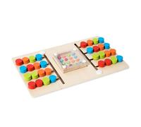 Tabla de - Estilo de doble jugador, marco lógico de movimiento de equilibrio, actividad de coordinación -mano semántica profunda, material secundario acabado madera natural | Juego