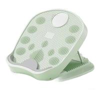 Tabla de estiramiento de 16 posiciones para piernas, pantorrillas, muslos y músculos de la espalda con base triangular estable, barra de acero PP EVA, ABS y componentes de goma suave (verde versión