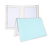 Tabla De Exhibición De Uñas, 160 Ranuras Organizador De Esmalte De Gel Para Uñas Tarjeta De Color Esmalte De Uñas Tabla De Visualización De Colores Libro De Muestras De Uñas Tarjeta(Azul)