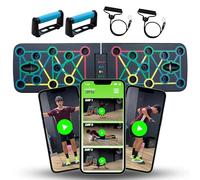 Tabla de Flexiones con APP - +35 entrenamientos personalizados - Tabla Ejercicios Multifuncion - Push Up Board - Tabla Flexiones - Multifuncional y Abdominales - Deporte en Casa Hombre - y Mujer