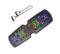 Tabla de flexiones, equipo de ejercicio multifuncional, 24.4 x 7.3 x 4.1 pulgadas, fuerza ergonómica, equipos de entrenamiento para hombres y mujeres, tabla de flexiones con contador automático