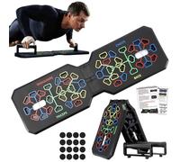 Tabla de flexiones plegable 12 en 1 con asa para entrenamiento muscular de forma efectiva, tabla de push up para el hogar, equipo calistenico para entrenamiento de cuerpo completo y flexiones