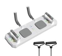 Tabla de flexiones - Tabla de entrenamiento muscular ajustable, soporte para entrenamiento de la espalda, equipo de fitness portátil con temporizador y asa antideslizante | Esterilla de fitness