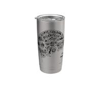 Tabla de Frenología Jefe Psicología Psiquiatría Ciencia Regalo Vaso térmico de acero inoxidable de doble pared
