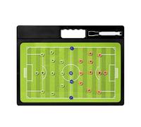 Tabla de fútbol magnética, tabla de entrenamiento táctica, herramienta de entrenamiento plegable, bloc de planificación de borrado en seco con imanes marcadores, tabla de estrategia portátil para