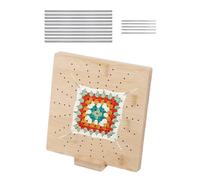 Tabla de ganchillo para bloqueo, tabla de bloqueo de ganchillo con pin, accesorios de manualidades para principiantes, adultos, mamá, abuelas, proyectos creativos