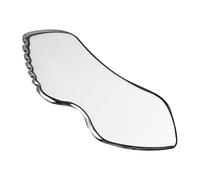 Tabla de Gua Sha de acero inoxidable, herramienta de masaje facial y corporal for rostro, ojos y cuello, alivia líneas finas y arrugas.