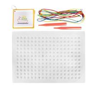 Tabla de hilos sensorial | Kit de arte de cuerdas coloridas | Pizarra de arte para manualidades, desarrollo de fantasía, patrón de dibujos animados, juguete con cordones para niños, niñas, padres e