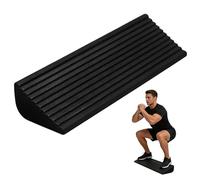 Tabla de Inclinación 3 en 1 de PORFOYO, Cuña Ergonómica para Estiramiento de Pantorrilla, Antideslizante, Tabla Inclinada para Estirar Músculos y Fascias, Sentadillas, Negro